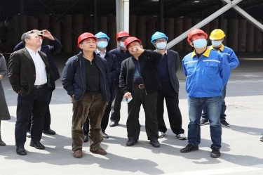 生态环境部科财司副司长付川一行考察由乐竞体育官网登录入口承担的国家科技重大专项示范工程